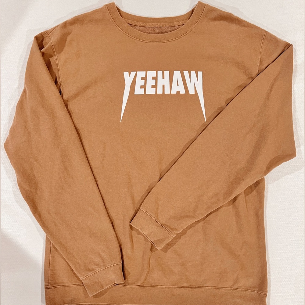 Yeehaw Custom Printed Crewneck Size L - image 1